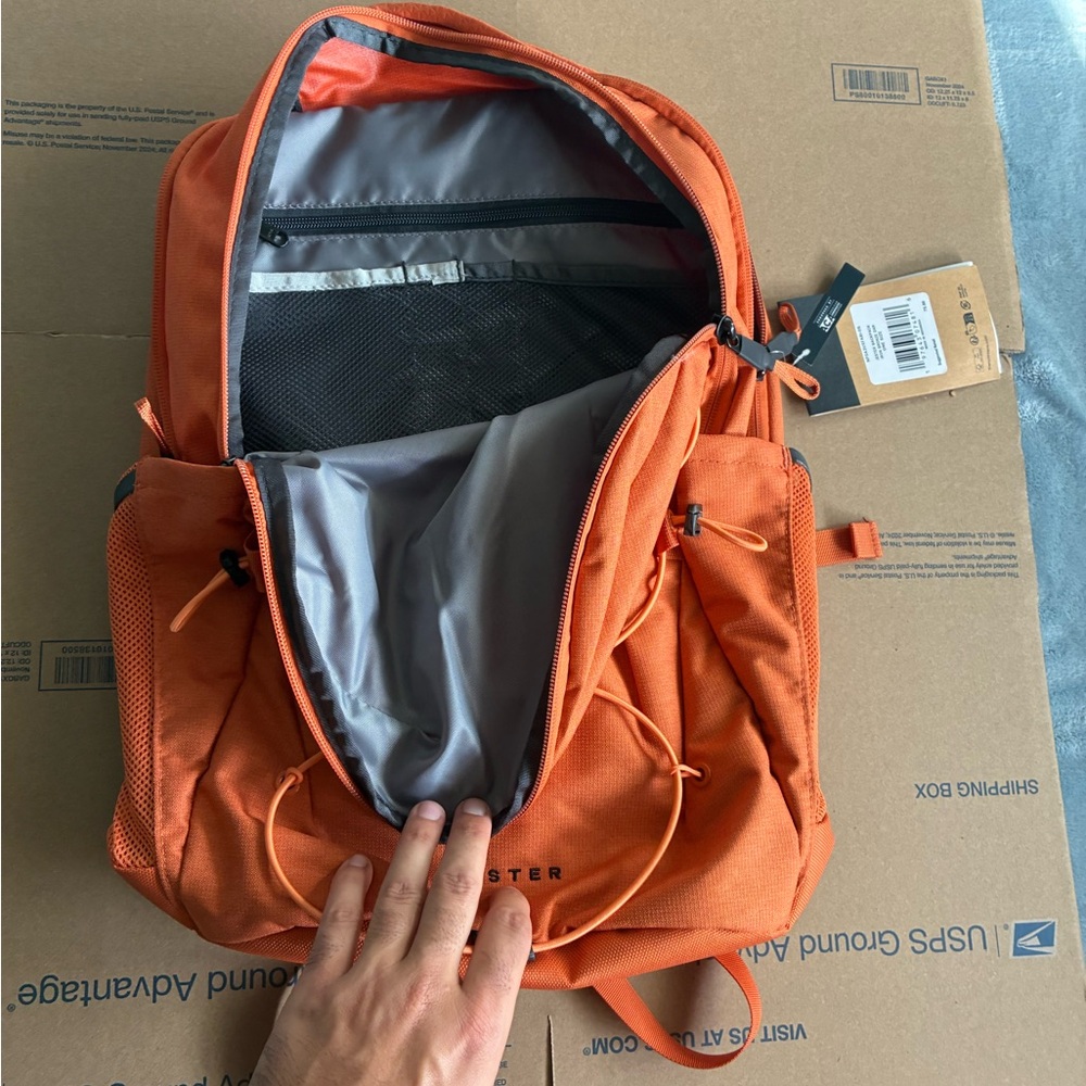 The North Face Jester Laptop Backpack Iron Bronze Dark Heather Orange One Size - Picture 15 of 15